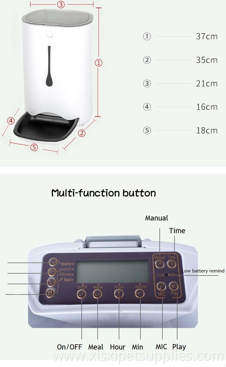 Amazon best seller smart automatic pet feeder with storage